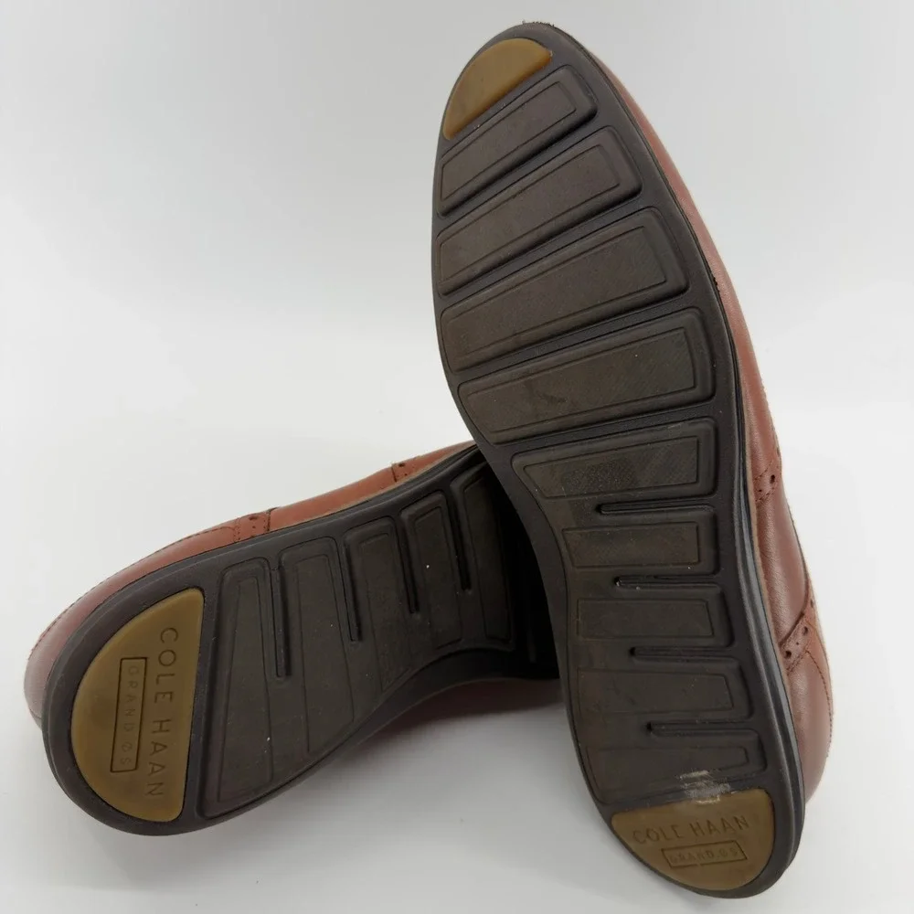 Cole Haan Original Grand Wingtip‎ Oxford British Tan Leather Mens 13 W